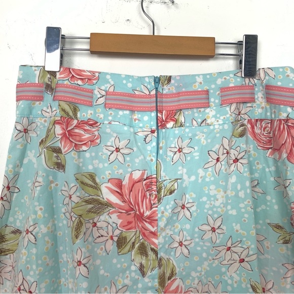 Vintage 90s Y2K Suzy Shier Floral A-Line Skirt - Picture 8 of 11